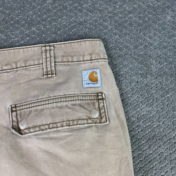 Carhartt Relaxed Fit Cargo Pants Men's 38 x 32 Fits 38 x 30.5 Beige 100272 908 - Picture 6 of 14